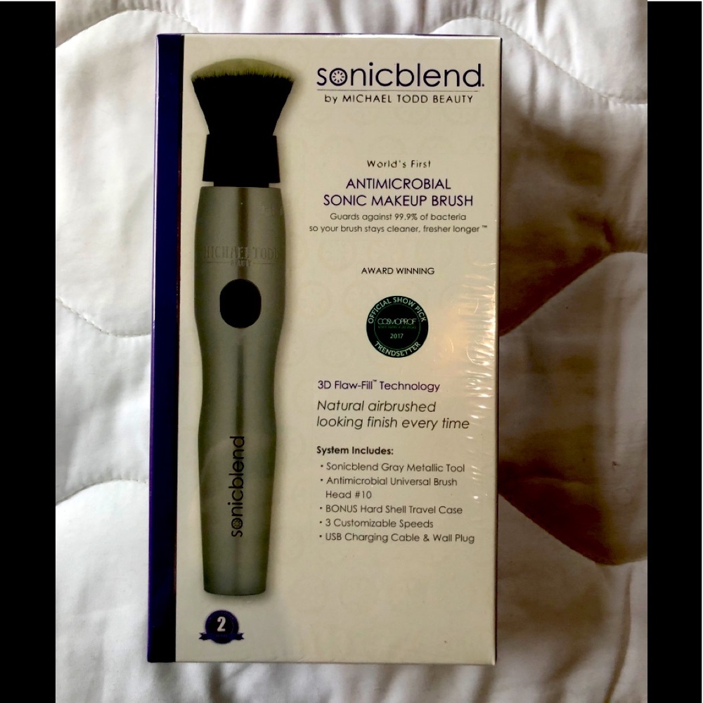 Sonicblend Antimicrobial sonic makeup brush; New!